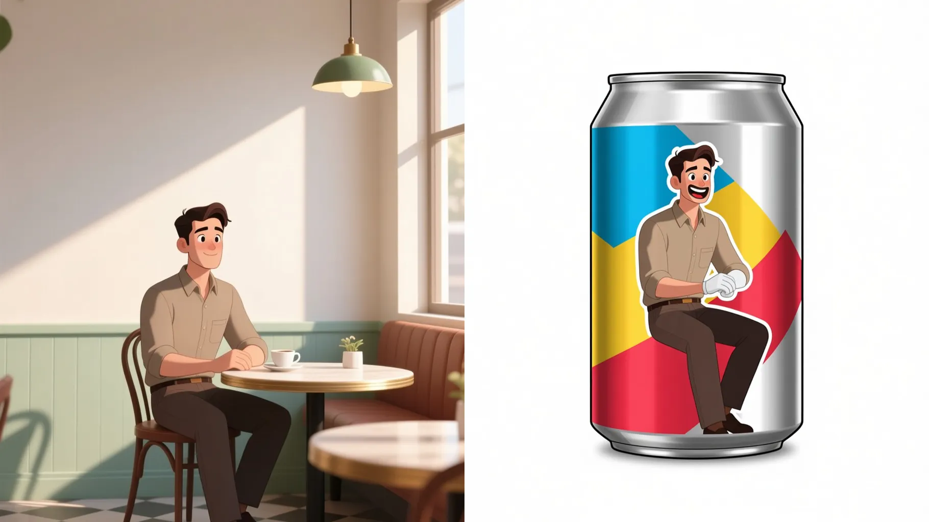 Cartoon Soda Can