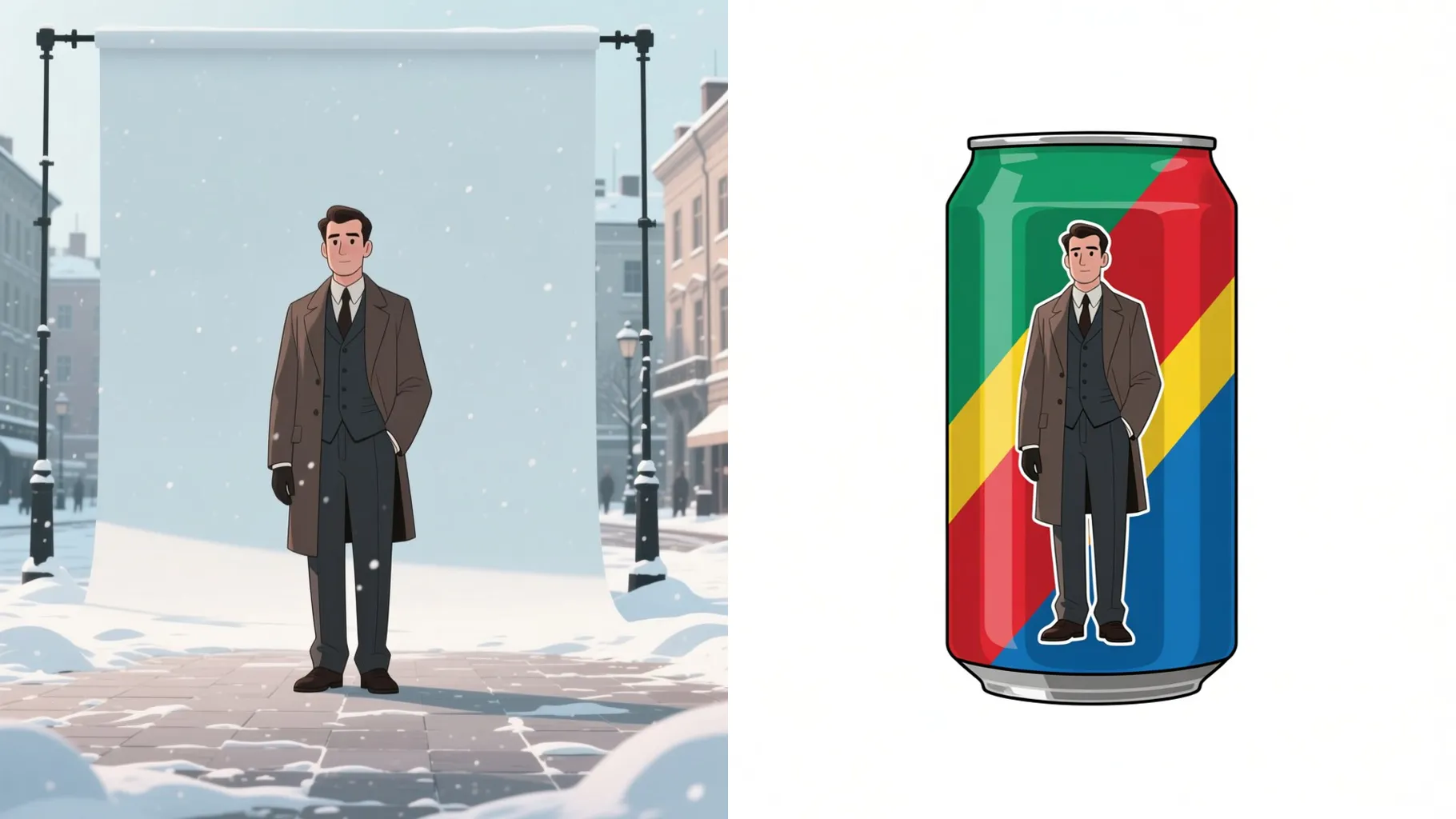 Cartoon Soda Can