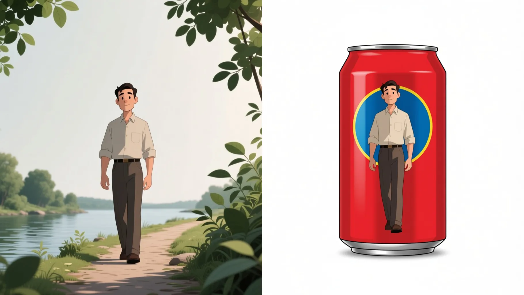 Cartoon Soda Can
