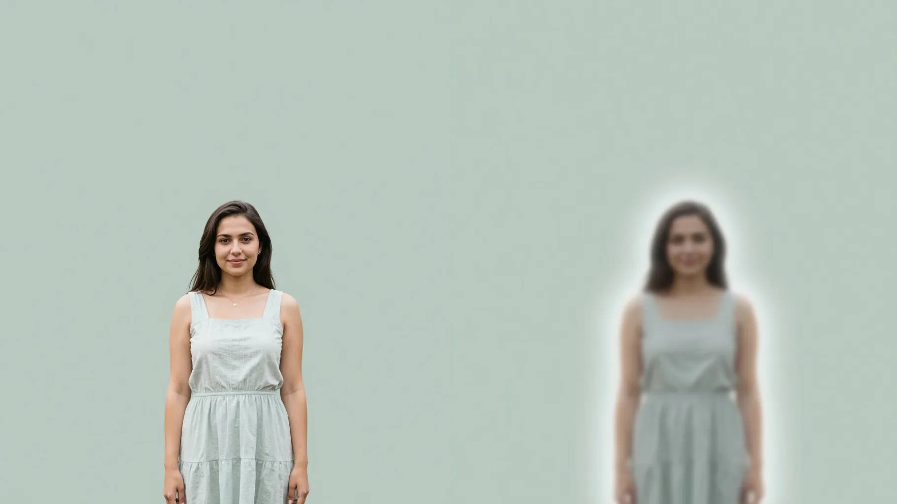 AI Frosted Glass Silhouette