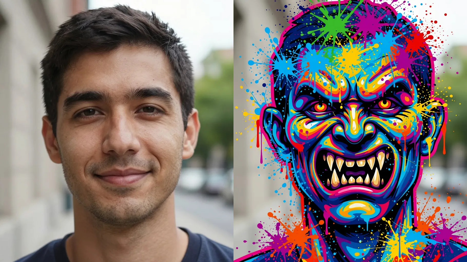 AI Graffiti Monster