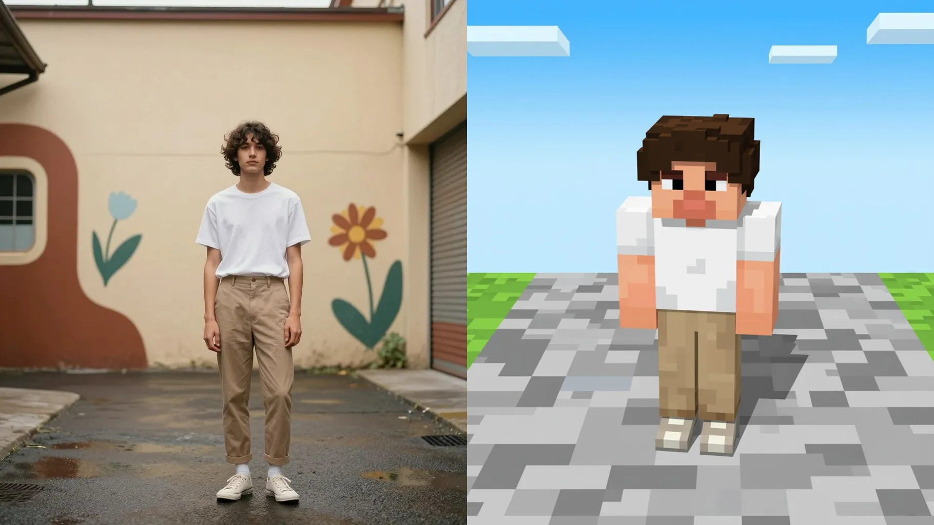 AI Minecraft滤镜