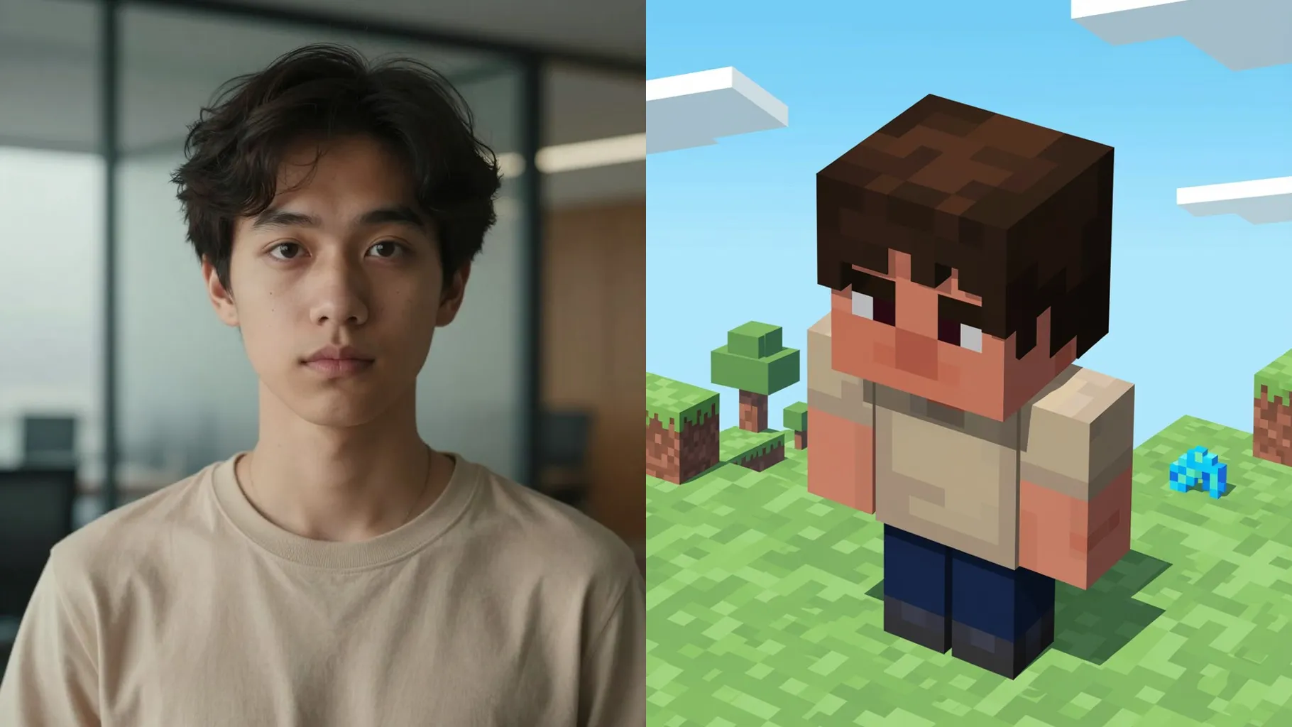 AI Minecraft滤镜