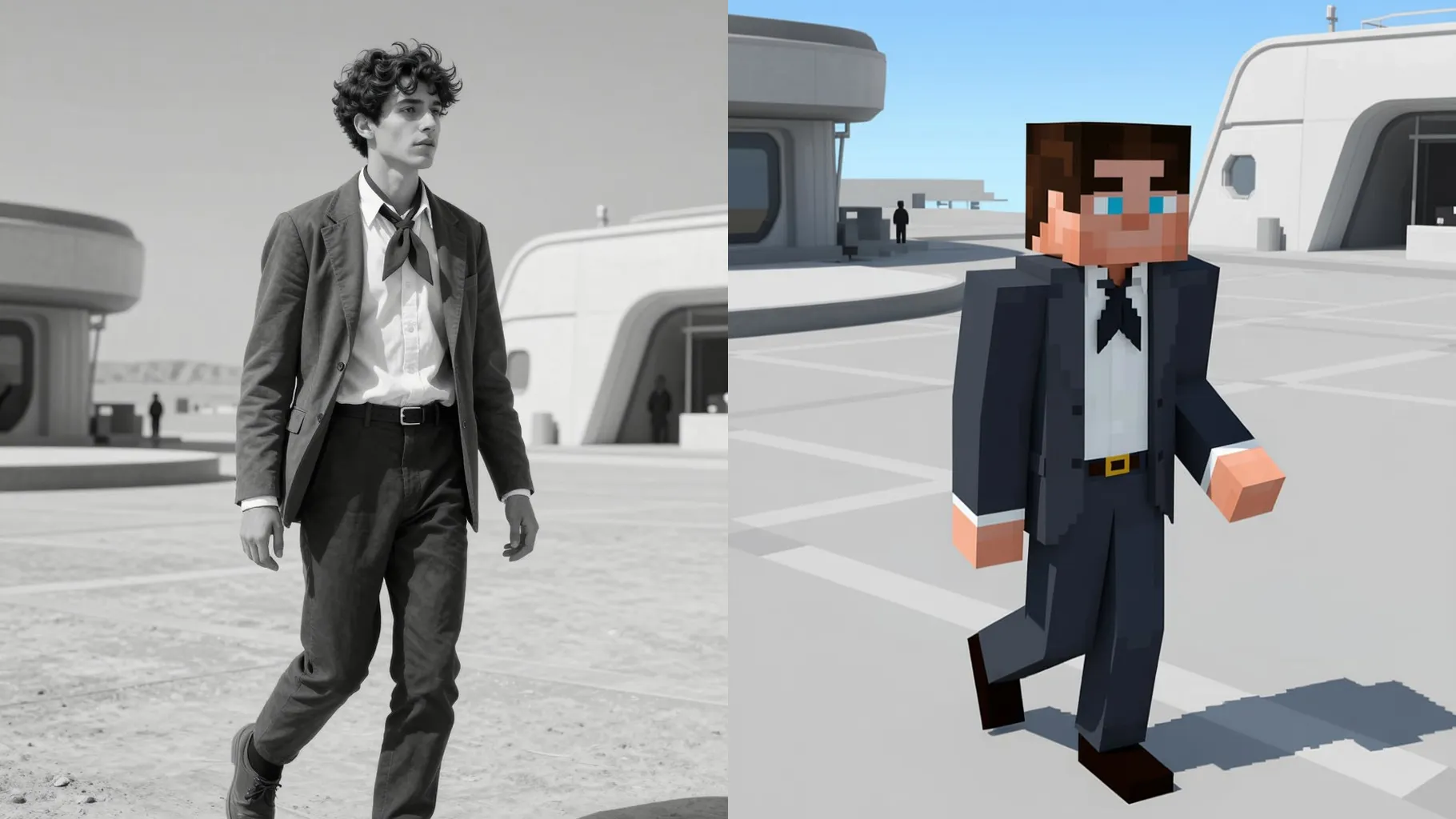 AI Minecraft滤镜