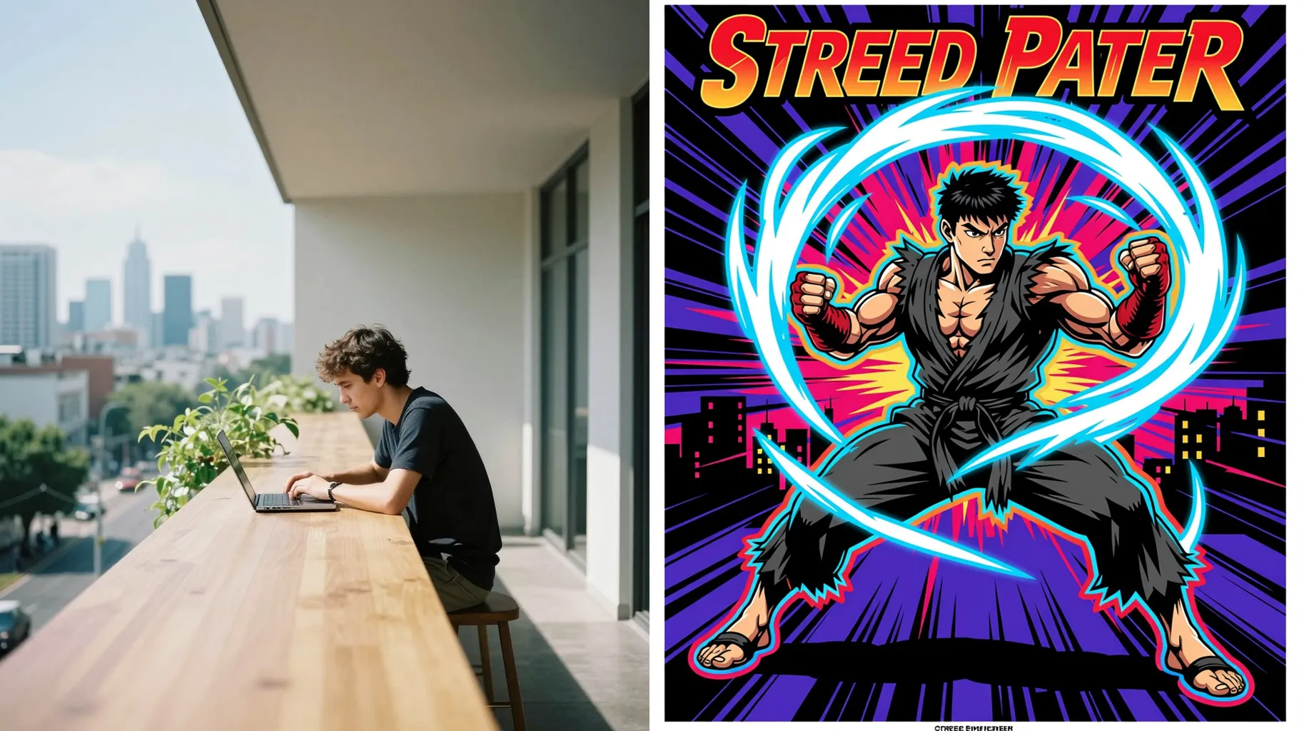 AI Street Fighter Effect