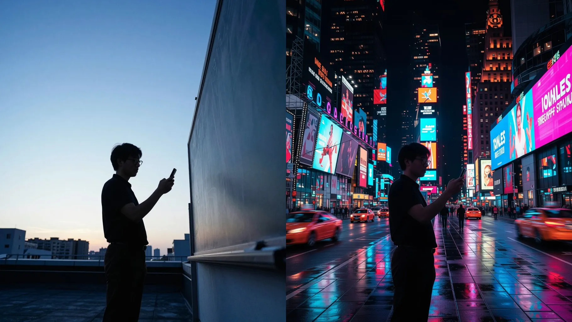 Times Square Billboard Selfie