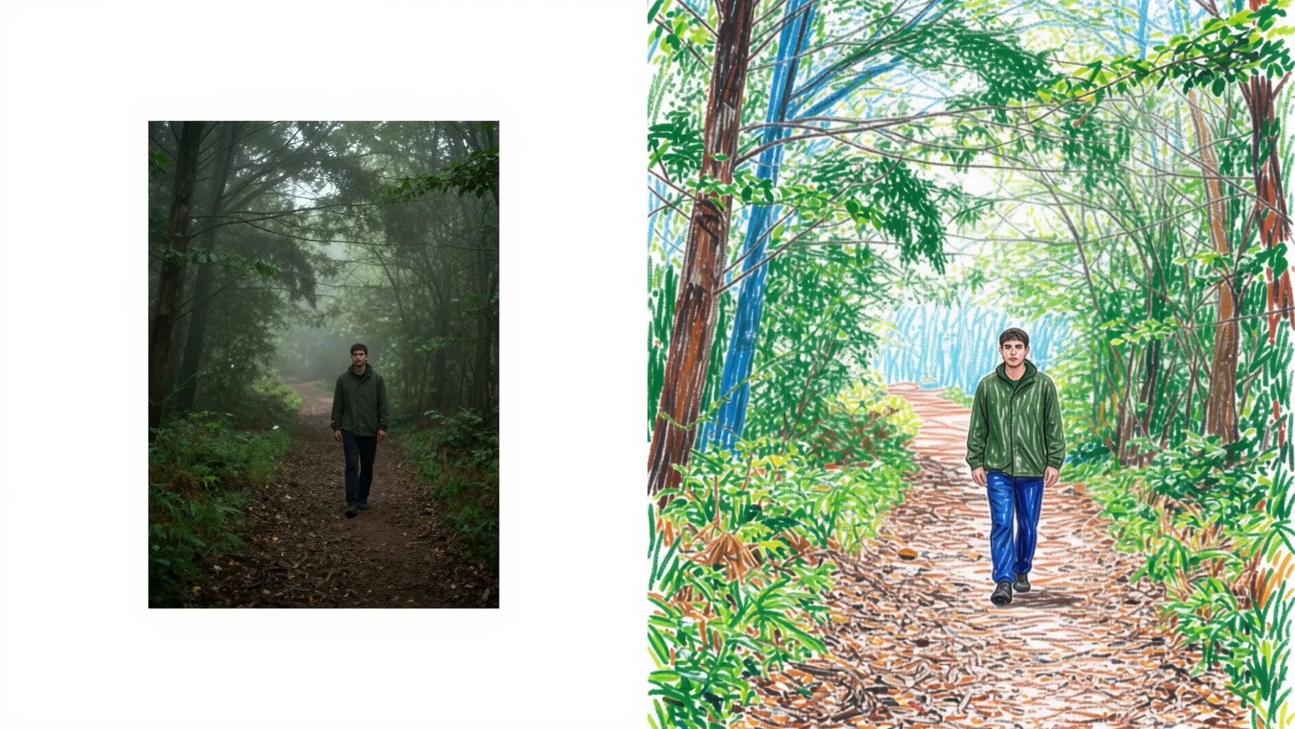 Crayon Drawing Effect
